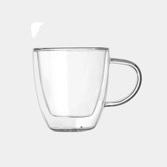 Heat Resistant Transparent Glass Coffee Mug