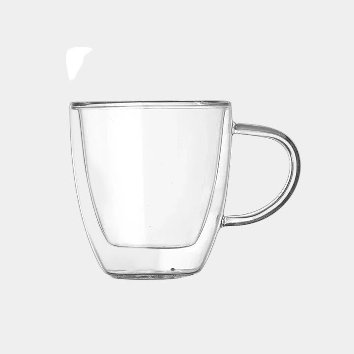 Heat Resistant Transparent Glass Coffee Mug